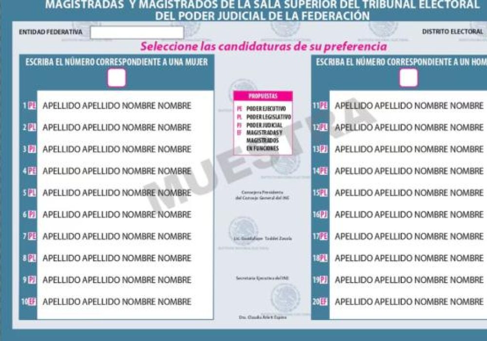 Elección Judicial_Boleta