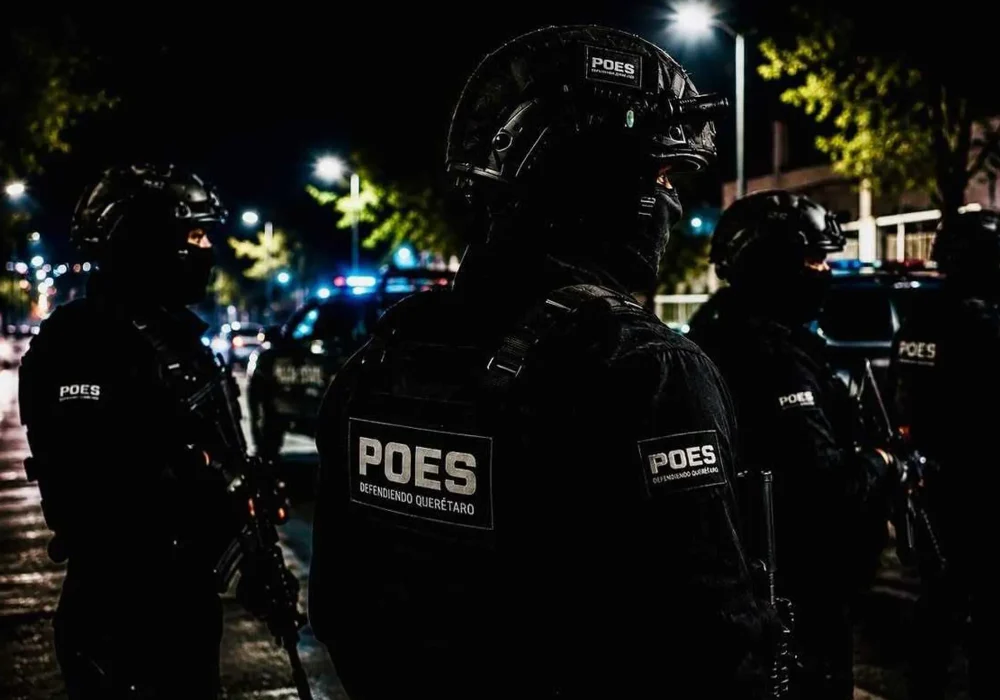 POESQRO detiene a 4 personas asegurando autos y armas largas