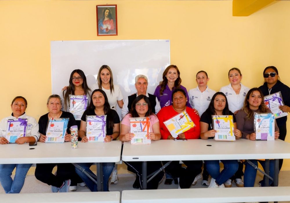 Reconocen la labor de las y los docentes de San Joaquín