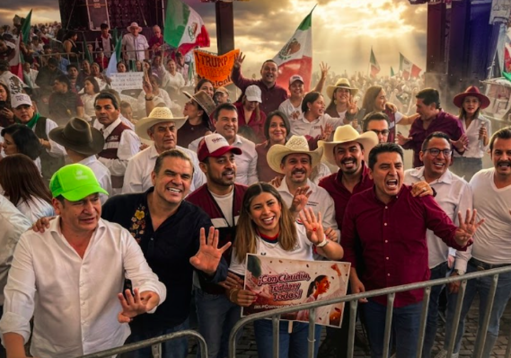 morena lleno plaza fundadores
